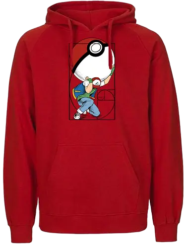 atlas ketchum  - anime, Pocket, monster, atlas, strong, tamer, trainer, ball, golden ratio - Fairtrade Hoodie