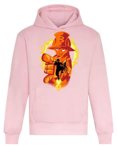 fire burst captain  - anime, manga, fireforce, captain, brigade8, shinrakusakabe, flame, fire, attack, witch - Heavyweight Hoodie