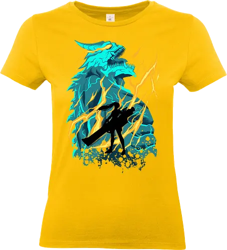 monster reborn  - anime, manga, kaiju, kaiju8, monster, kafkahibino, hero, japan, dinosaur - Standard T-Shirt (Frauen)