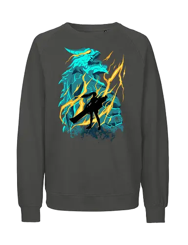 monster reborn  - anime, manga, kaiju, kaiju8, monster, kafkahibino, hero, japan, dinosaur - Fairtrade Sweatshirt