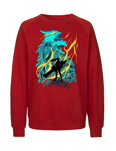 monster reborn  - anime, manga, kaiju, kaiju8, monster, kafkahibino, hero, japan, dinosaur - Fairtrade Sweatshirt