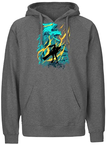 monster reborn  - anime, manga, kaiju, kaiju8, monster, kafkahibino, hero, japan, dinosaur - Fairtrade Hoodie