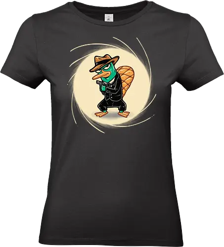 The Spy with the Golden Tail - TV show, cartoons, animation, animated, funny, humor - Standard T-Shirt (Frauen)
