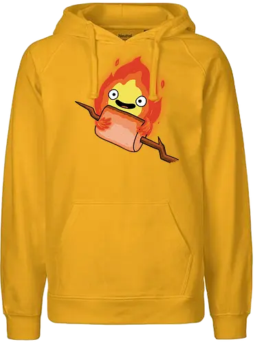 Camp Demon! - demon, funny, camp, hiking, nature, marshmallow, tent - Fairtrade Hoodie