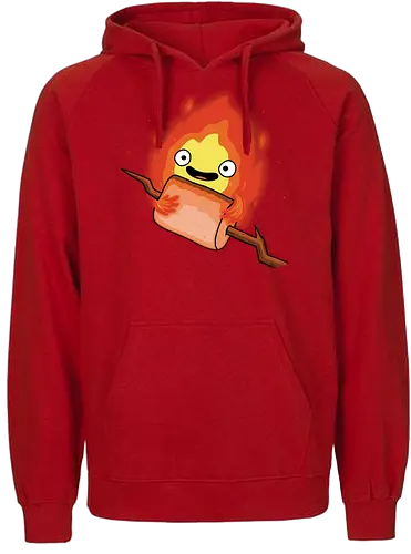 Camp Demon! - demon, funny, camp, hiking, nature, marshmallow, tent - Fairtrade Hoodie