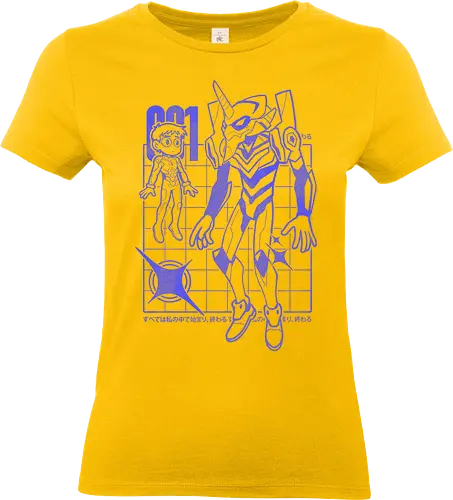 EVA001 - anime, manga, animation, japan, japanese, robot, eva - Standard T-Shirt (Frauen)