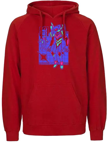 EVA001 - dark - anime, manga, animation, japan, kaiju, monster, tattoo, japanese - Fairtrade Hoodie
