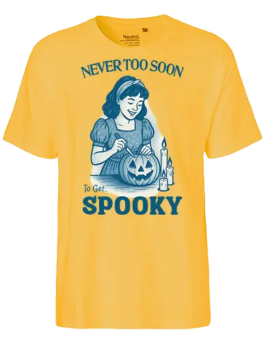 Get Spooky  - spooky, halloween, get spooky, trick or treat, pumpkin, funny, humor, meme, relatable - Fairtrade T-Shirt