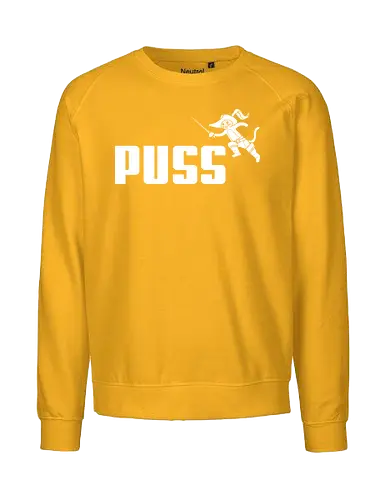 Puss! - puss-in-boots, Monster, funny, cartoon, sports, mashup, logo, cats, kitty, cat - Fairtrade Sweatshirt