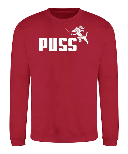 Puss! - puss-in-boots, Monster, funny, cartoon, sports, mashup, logo, cats, kitty, cat - Sweatshirt