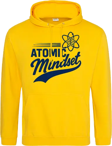 Atomic Mindset Fusion - atomic mindset, science tee, brain atom design, growth mindset art, motivational shirt, entrepreneur gift - Standard Hoodie