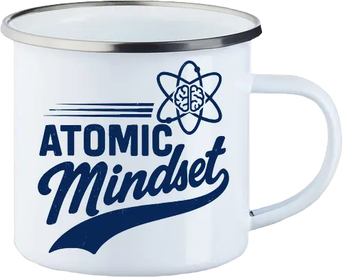 Atomic Mindset Fusion - atomic mindset, science tee, brain atom design, growth mindset art, motivational shirt, entrepreneur gift - Emailletasse