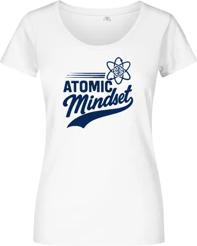 Atomic Mindset Fusion - atomic mindset, science tee, brain atom design, growth mindset art, motivational shirt, entrepreneur gift - Damen T-Shirt