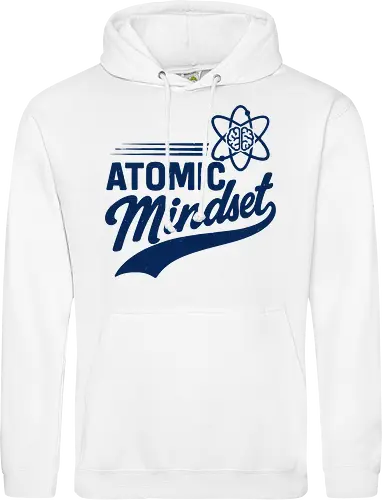 Atomic Mindset Fusion - atomic mindset, science tee, brain atom design, growth mindset art, motivational shirt, entrepreneur gift - Standard Hoodie