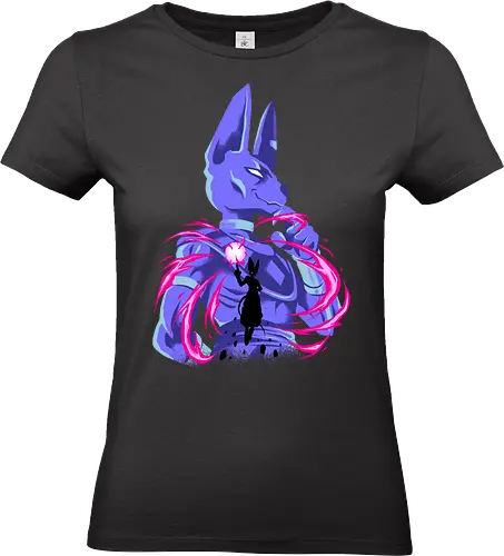god of chaos - anime, manga, cat, egypt, superpower, silhouete, art, songoku, Dragon, saiyan, berus - Standard T-Shirt (Frauen)