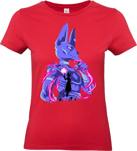 god of chaos - anime, manga, cat, egypt, superpower, silhouete, art, songoku, Dragon, saiyan, berus - Standard T-Shirt (Frauen)