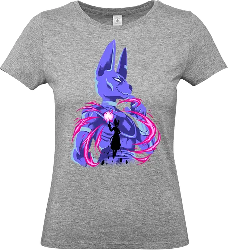 god of chaos - anime, manga, cat, egypt, superpower, silhouete, art, songoku, Dragon, saiyan, berus - Standard T-Shirt (Frauen)