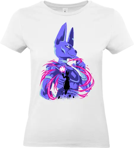 god of chaos - anime, manga, cat, egypt, superpower, silhouete, art, songoku, Dragon, saiyan, berus - Standard T-Shirt (Frauen)