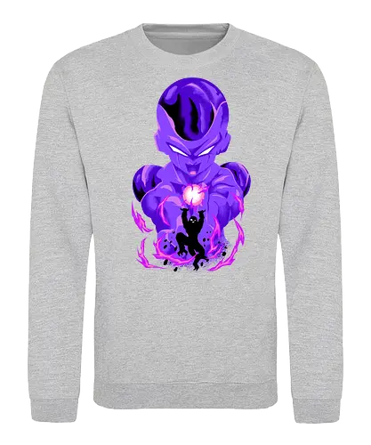 prince of evil  - anime, manga, songoku, Dragon, saiyan, songoku, kakaroto, supersaiyan, frieza, villain, perfect, alien, superpower, silhouette, art - Sweatshirt