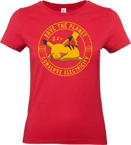 Conserve Electricity - Pocket, Mouse - Standard T-Shirt (Frauen)