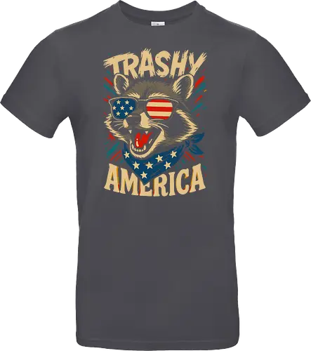 Lustiger Trashy America Waschbär