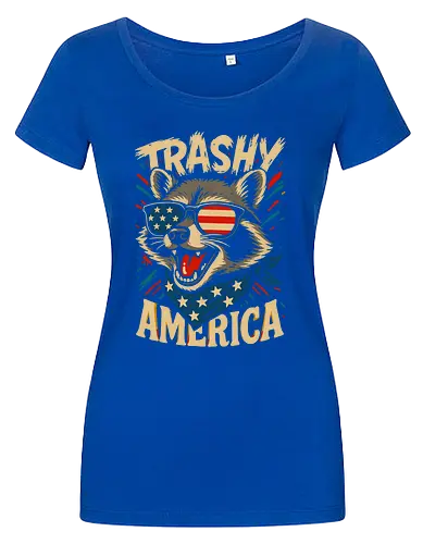 Lustiger Trashy America Waschbär