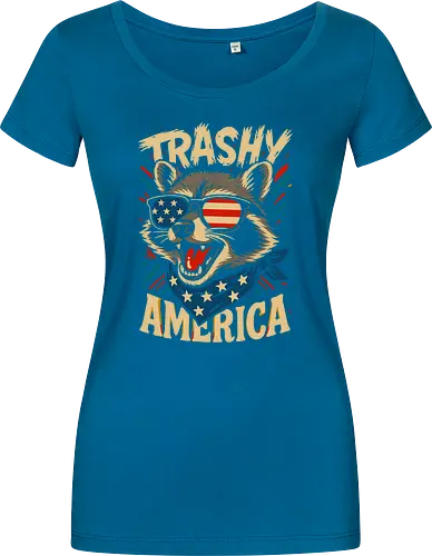 Lustiger Trashy America Waschbär