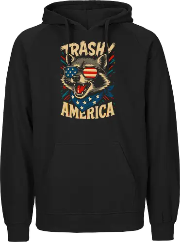 Lustiger Trashy America Waschbär