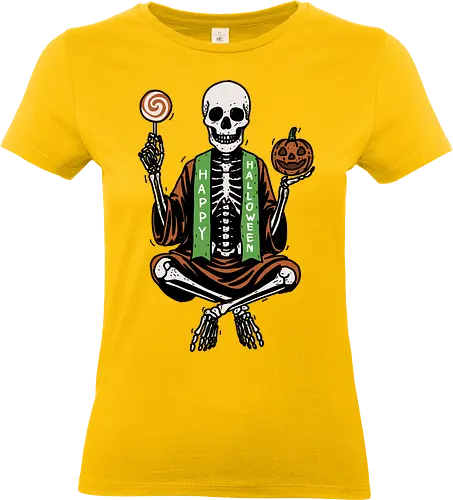 Halloween Night - Halloween, happy Halloween, night, spooky, scary, skeleton, pumpkin, funny, trick or treat - Standard T-Shirt (Frauen)
