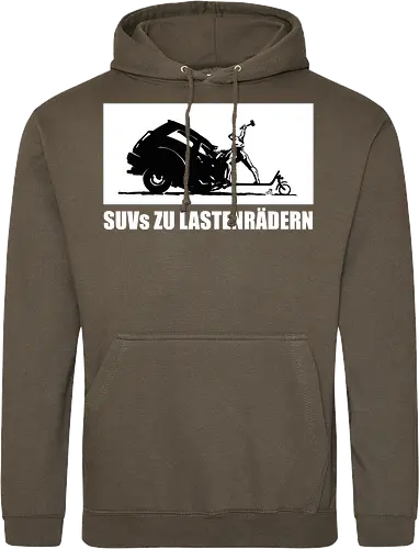 SUVs zu Lastenrädern - Frontaufdruck