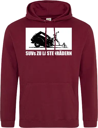 SUVs zu Lastenrädern - Frontaufdruck