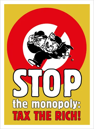 Tax the rich  - Frontaufdruck