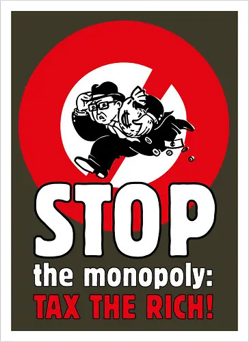 Tax the rich  - Frontaufdruck