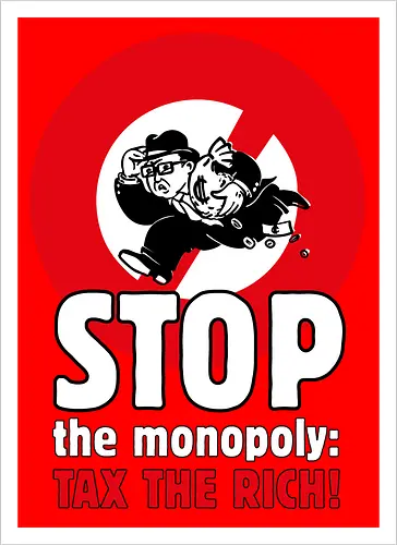 Tax the rich  - Frontaufdruck
