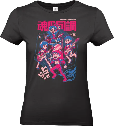 M & the Pilots - anime, manga, animation, eva, evangelion, music, rock - Standard T-Shirt (Frauen)