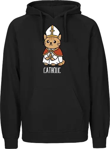 Adorable Catholic Pope Cat Cartoon 