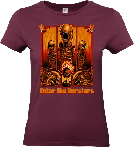 Enter the Bursters - nostalgia, science fiction, horror, space - Standard T-Shirt (Frauen)