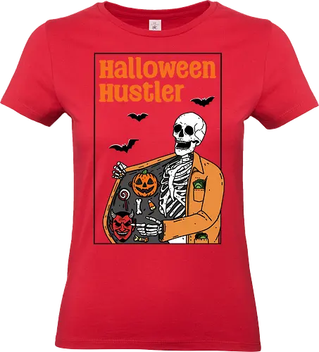 Halloween Hustler  - Halloween, bat, night, trick or treat, pumpkin, spooky, scary, funny, skeleton, skull, tombstone - Standard T-Shirt (Frauen)