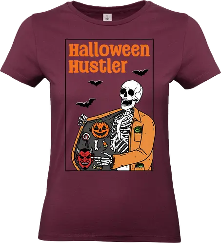Halloween Hustler  - Halloween, bat, night, trick or treat, pumpkin, spooky, scary, funny, skeleton, skull, tombstone - Standard T-Shirt (Frauen)