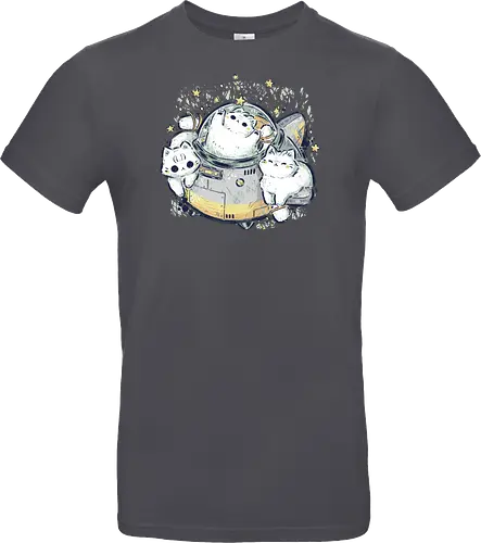 Cute Alien Cats Spaceship