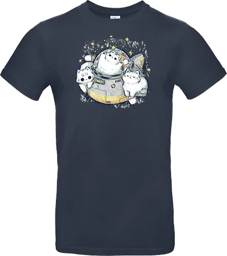 Cute Alien Cats Spaceship