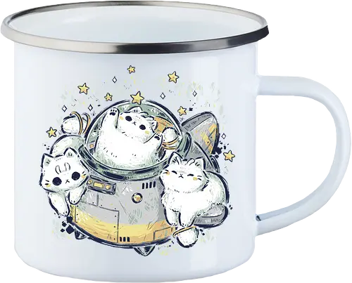 Cute Alien Cats Spaceship