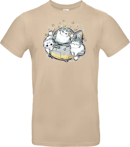 Cute Alien Cats Spaceship