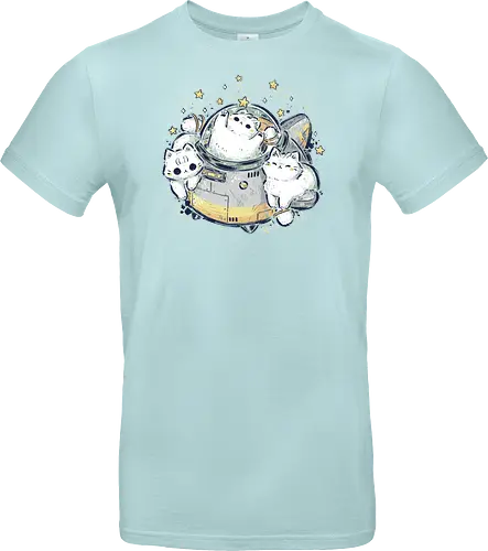 Cute Alien Cats Spaceship