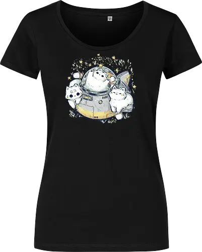 Cute Alien Cats Spaceship