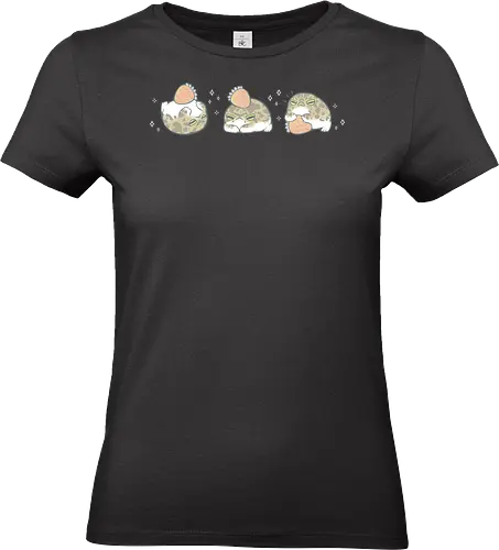 Cute Rain Frogs Strawberry - rain frog, angry frog, grumpy, cute frog, kawaii frog, strawberry, funny, breviceps, cute food, froggy, animal, cartoon, xmorfina - Standard T-Shirt (Frauen)