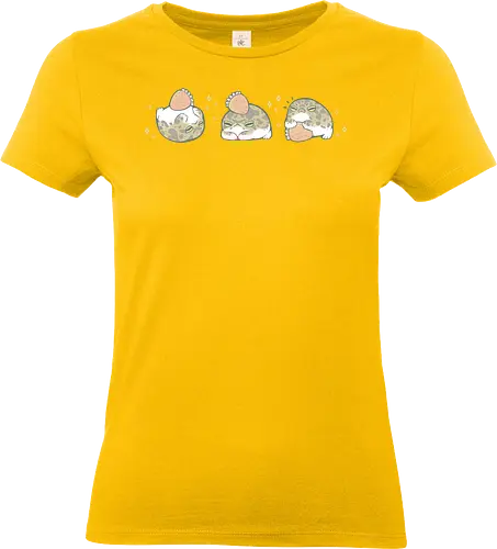 Cute Rain Frogs Strawberry - rain frog, angry frog, grumpy, cute frog, kawaii frog, strawberry, funny, breviceps, cute food, froggy, animal, cartoon, xmorfina - Standard T-Shirt (Frauen)