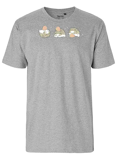 Cute Rain Frogs Strawberry - rain frog, angry frog, grumpy, cute frog, kawaii frog, strawberry, funny, breviceps, cute food, froggy, animal, cartoon, xmorfina - Fairtrade T-Shirt