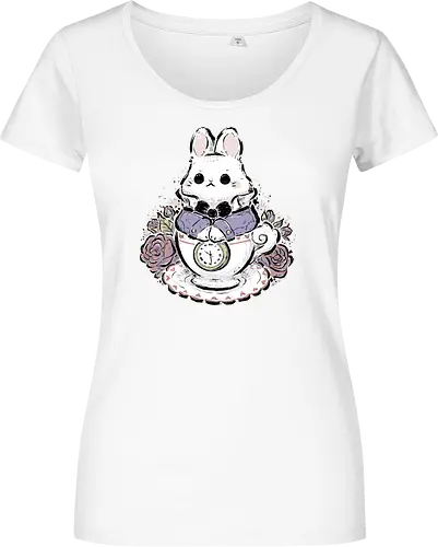 Cute White Rabbit Tea Cup