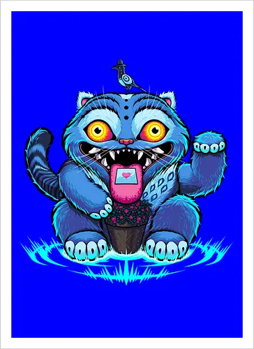 Derpy Blue Tiger
